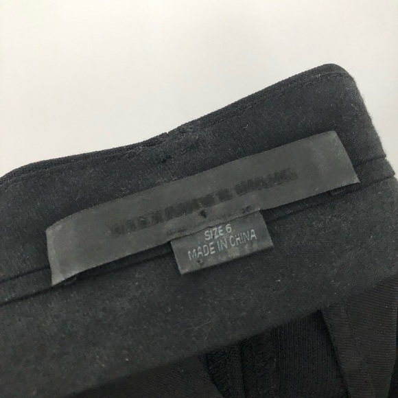 Alexander Wang 6 wide leg Cropped Pant in Black adjustable waist silver 0706 - Picture 5 of 11